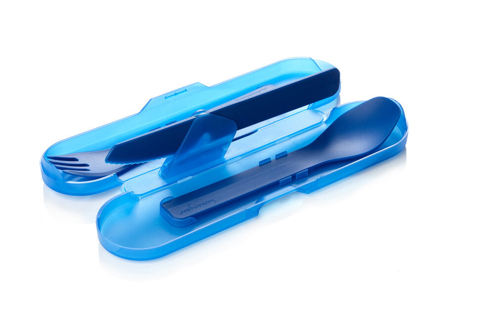 Humangear GoBites TRIO pribor za jelo, plavi