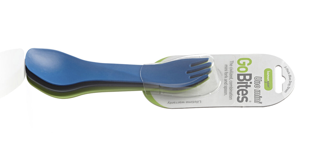 Humangear GoBites UNO pribor Mini 3 kom, plavi, sivi, zeleni