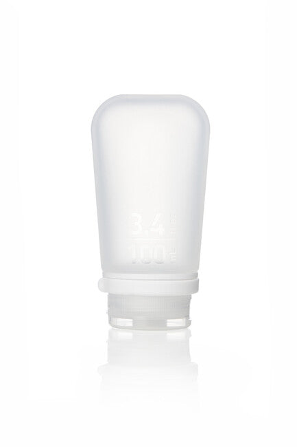 Humangear GoToob+ silikonska putna boca/posuda 100 ml, prozirna