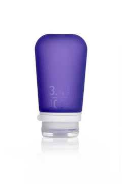 Humangear GoToob+ silikonska putna boca/posuda 100 ml, ljubičasta
