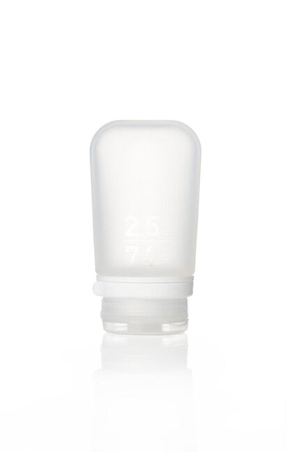 Humangear GoToob+ silikonska putna boca/posuda, 74 ml, prozirna
