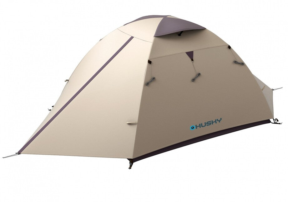 Husky Bird 3 Plus ultrazaľahký expedičný stan pre 3 osoby, Black Coating light brown