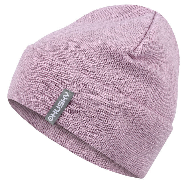 HUSKY Merhat 4 ženska merino kapa, svijetloljubičasta
