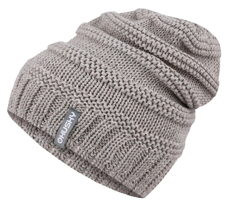 HUSKY Merhat 5 ženska merino kapa, bež