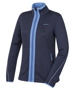 HUSKY Artic Zip pulover ženski na zatvarač, tamnoljubičasti/sv. plavi