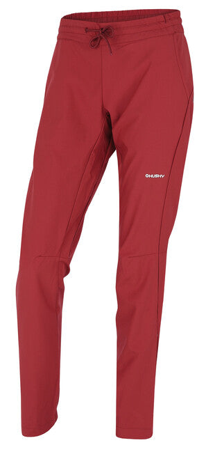 HUSKY Speedy Long ženske outdoor hlače, tamno bordo