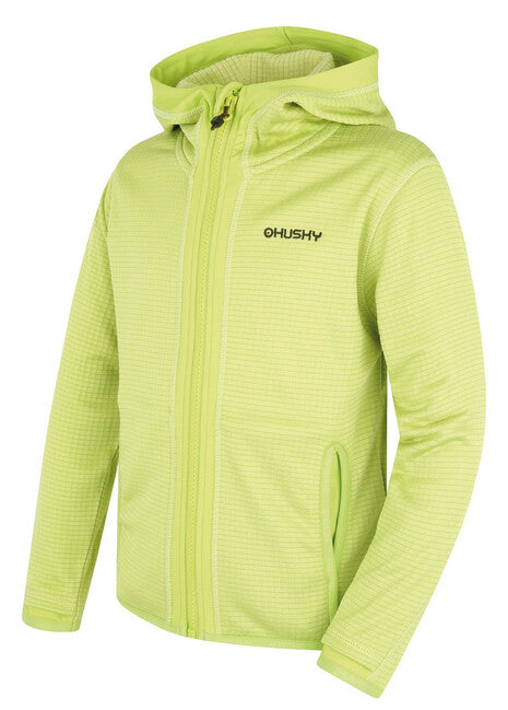 HUSKY Artic Zips pulover dječji s kapuljačom, br. zeleni/tamni khaki