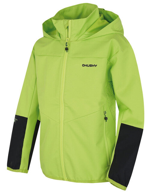 HUSKY Sonny K softshell jakna dječja, jasno zelena