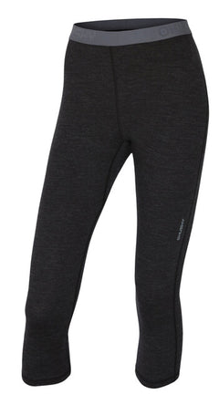 HUSKY Merino termo rublje 3/4 hlače ženske, crne