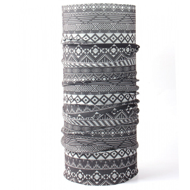 HUSKY Printemp multifunkcionalna bandana grey triangle stripes, UNI