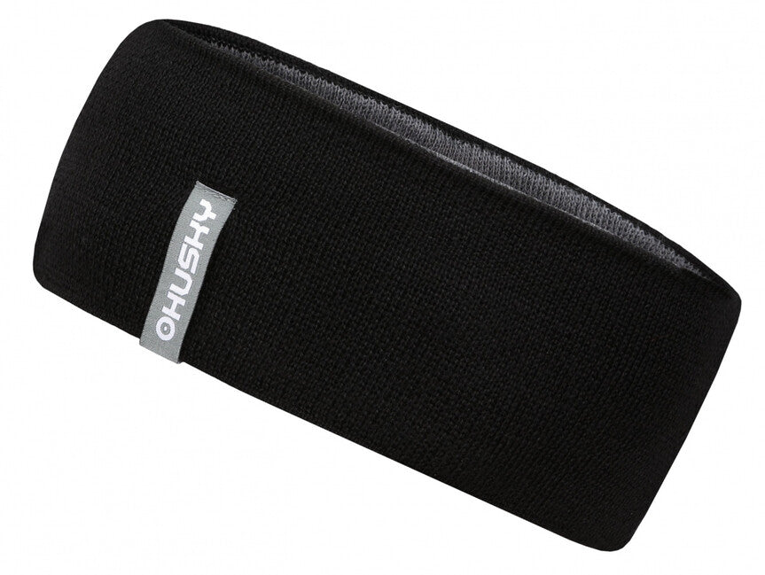 HUSKY Merband 1 merino muška traka za glavu, crna
