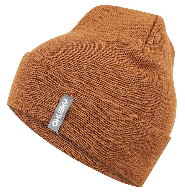 HUSKY Merhat 1 merino muška kapa, senf