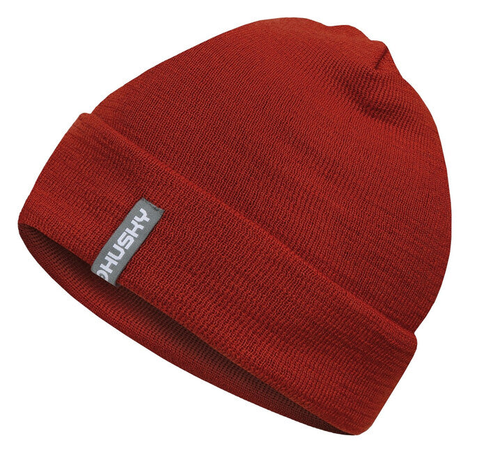 HUSKY Merhat 1 merino muška kapa, cigla