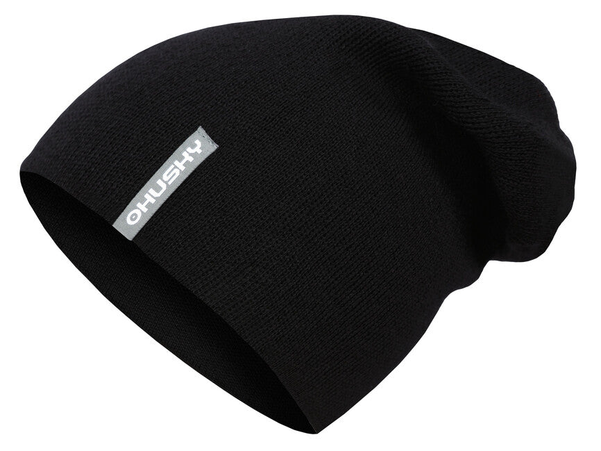 HUSKY Merhat 2 merino muška kapa, crna