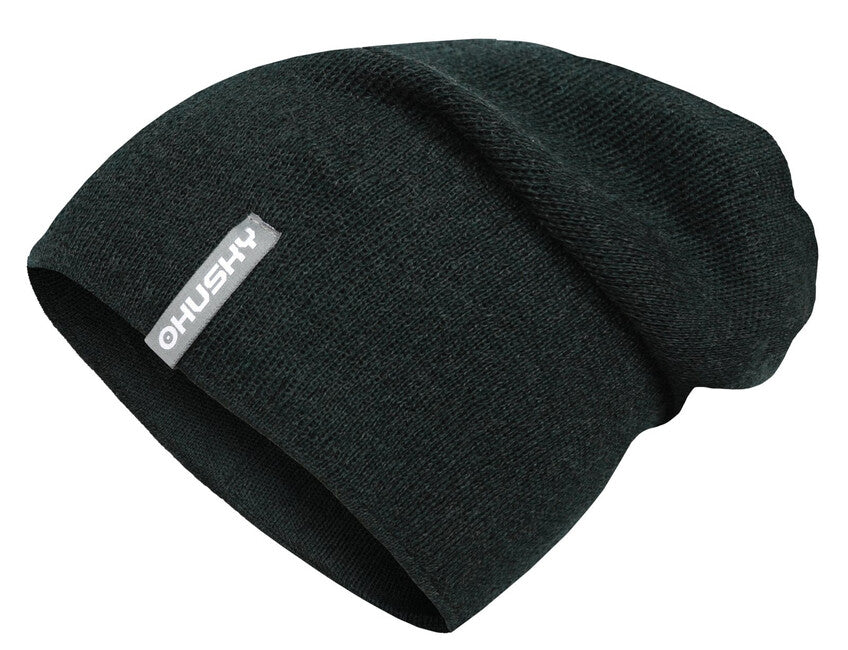 HUSKY Merhat 2 merino muška kapa, khaki melir