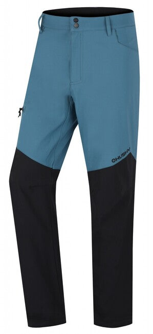 HUSKY Kavia muške hlače softshell, tirkizna/crne