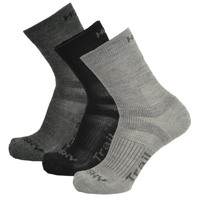 HUSKY Trail 3 Pack čarape, crne/antracit/svjetlosive
