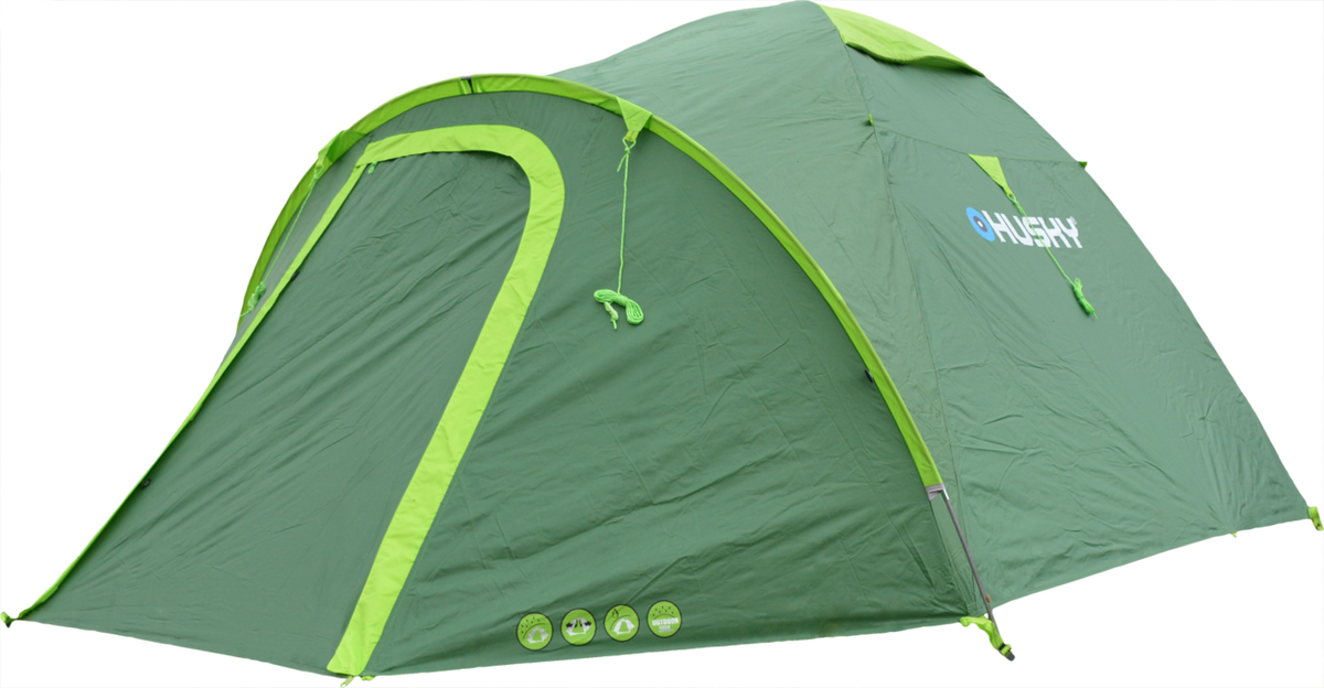 HUSKY Bizon 3 Plus Šator Outdoor, sv. zeleni