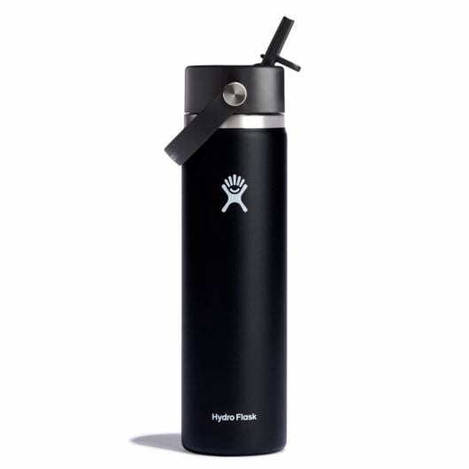 Hydro Flask Wide Flex Straw Cap termoboca s nastavkom 24 OZ 710 ml široka, black