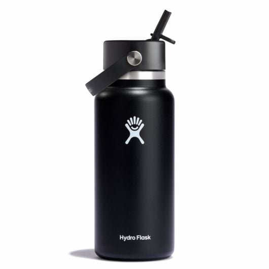 Hydro Flask Wide Flex Straw Cap široka termoboca s nastavkom 32 OZ / 946 ml, crna