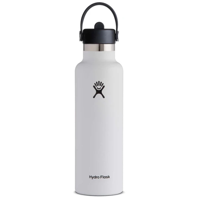 Hydro Flask Standard Flex Straw Cap termoboca s nastavkom OZ, white, 621 ml