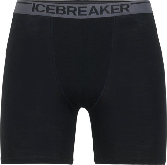 Icebreaker Anatomica muške duge bokserice, crne