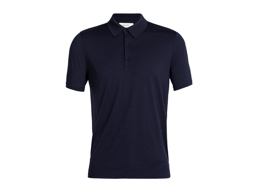 Icebreaker 150 Tech Lite III Merino muška polo majica s kratkim rukavom, tamnoplava