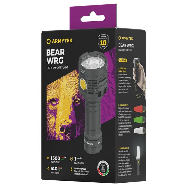 ArmyTek Prime C2 Pro Max džepna svjetiljka LED na napajanje iz akumulatora s petljom na ruku 4000 lm, White