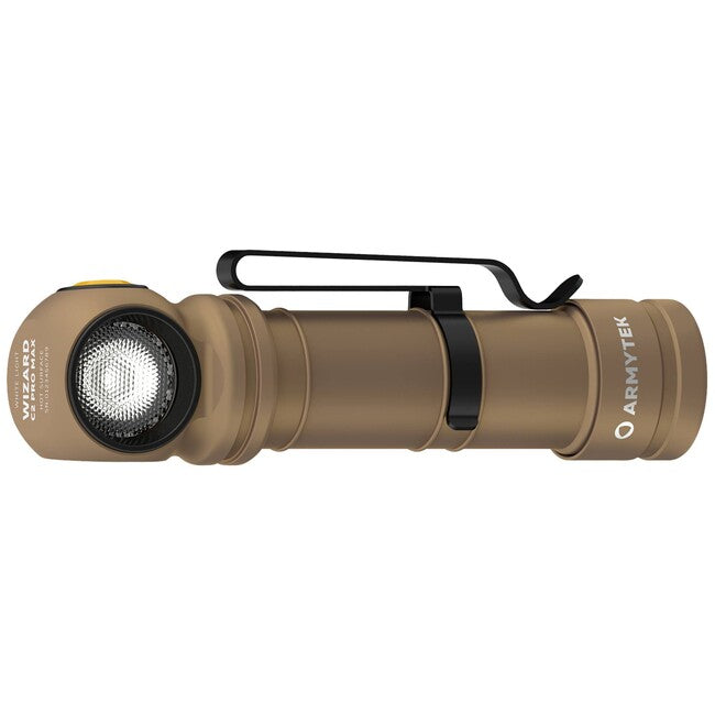 ArmyTek Wizard C2 Pro Max LED ručna White svjetiljka s magnetskim držačem i napajanjem iz akumulatora 4000 lm, sand