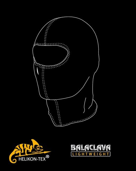 Helikon-Tex classic balaklava s 1 otvorom, crna