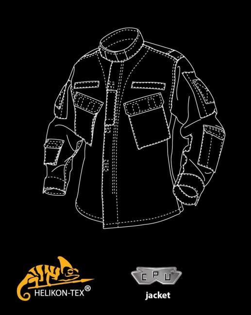 Helikon-Tex CPU bluza Rip-Stop polycotton, crna