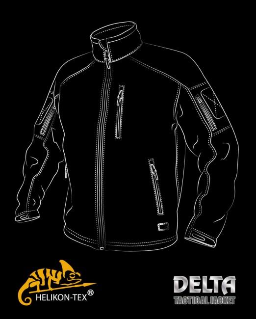 Helikon-Tex Delta Tactical jakna, crna