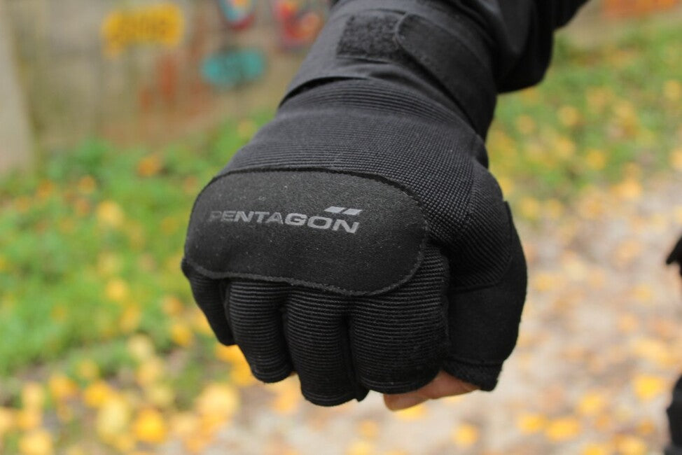 Pentagon Duty Mechanic 1/2 rukavice bez prstiju, crne