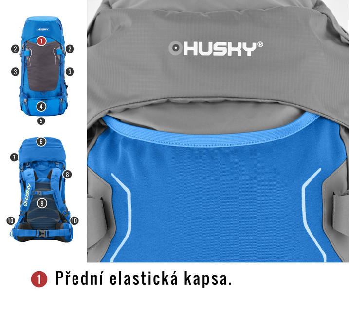 HUSKY Ultralight Rony New ruksak 50l, plavi