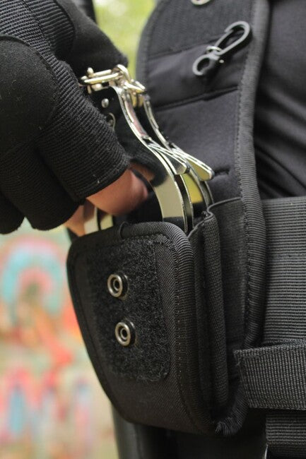 MFH Policijske lisice kromirane s dva ključa