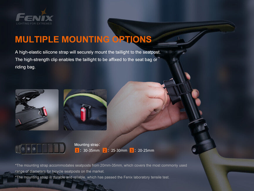 Fenix BC05R V2.0 treptajuće svjetlo, crveno