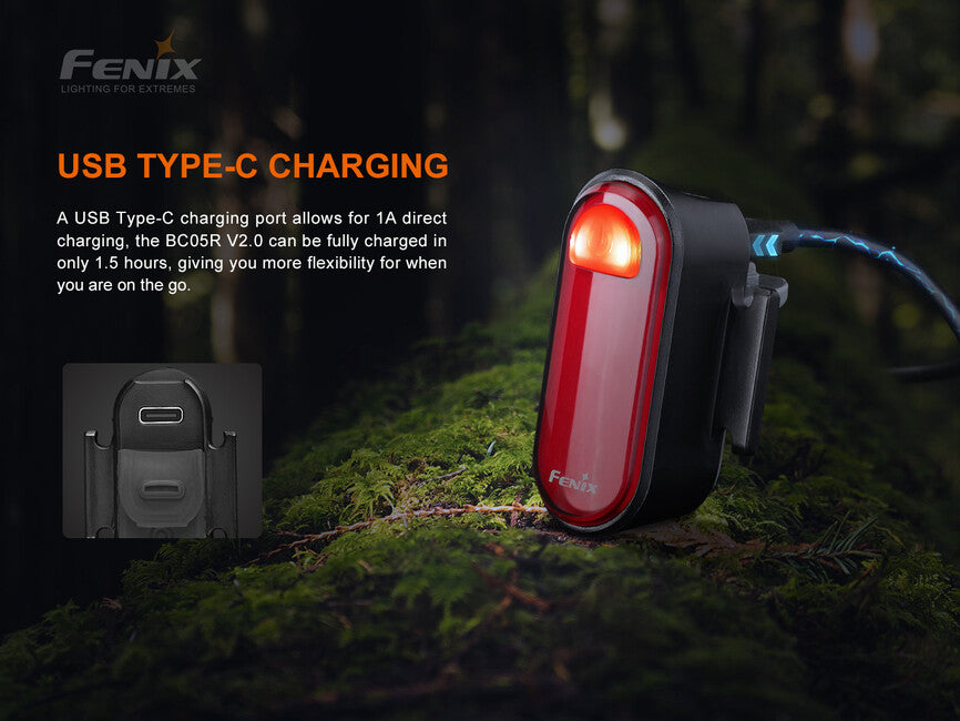 Fenix BC05R V2.0 treptajuće svjetlo, crveno