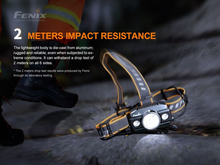 Fenix HP30R V2.0 naglavna svjetiljka 21700, siva