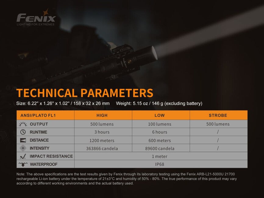 Fenix TK30 laserska svjetiljka taktička