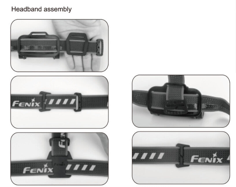 Fenix AFH-02 set traka 2,5 cm, crni