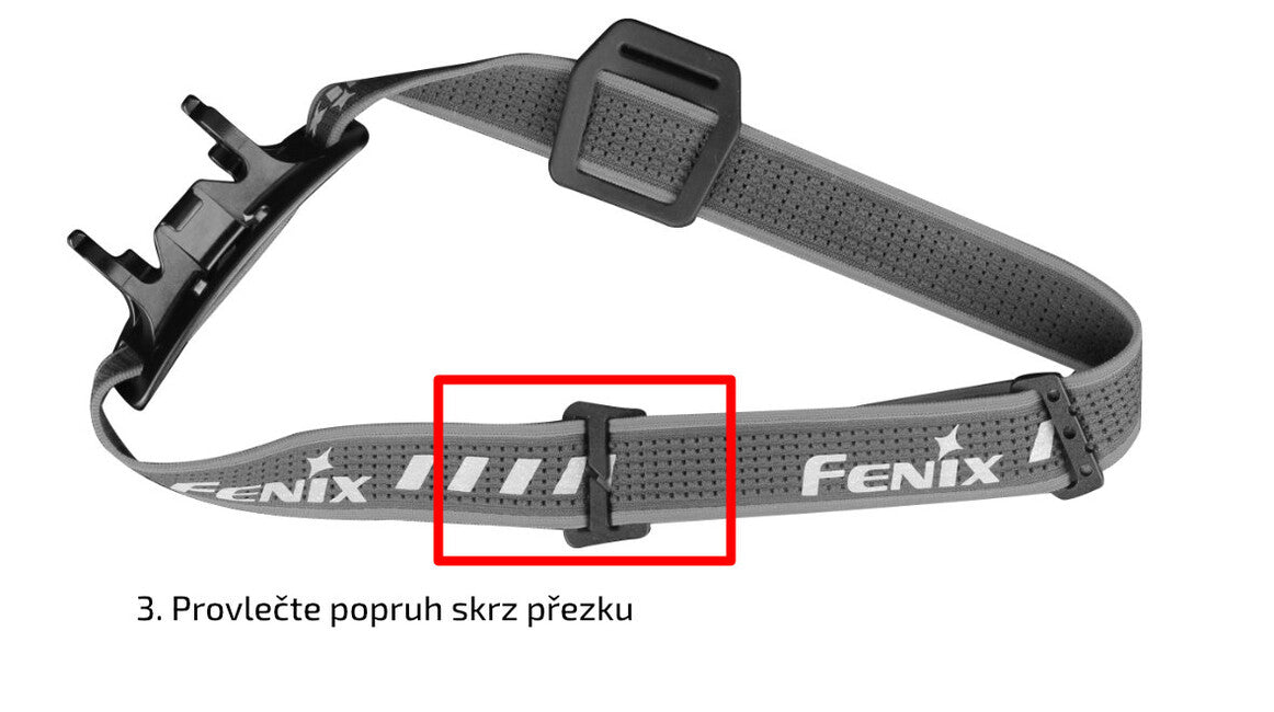 Fenix AFH-02 set traka 2,5 cm, crni