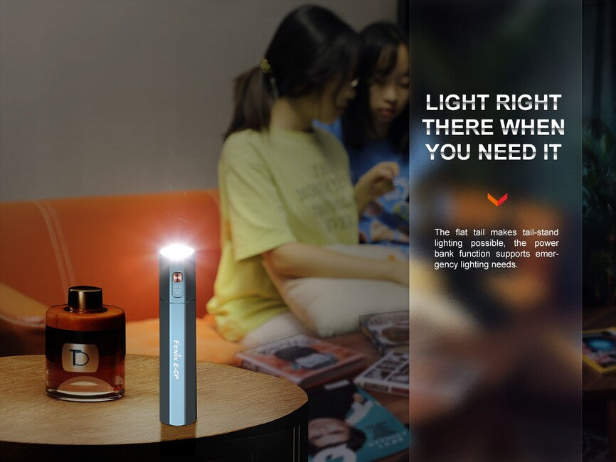 Fenix E-CP powerbank sa svjetiljkom, crna