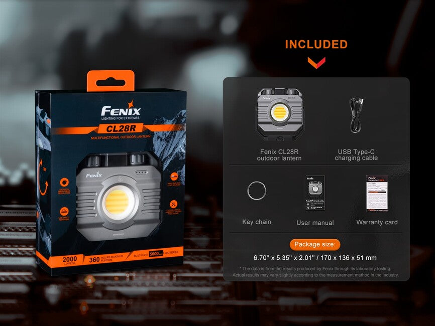Fenix CL28R radna svjetiljka s powerbankom