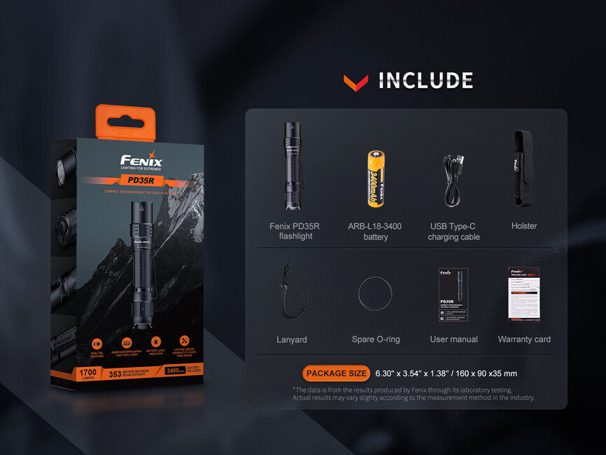 Fenix PD35R punjiva LED svjetiljka