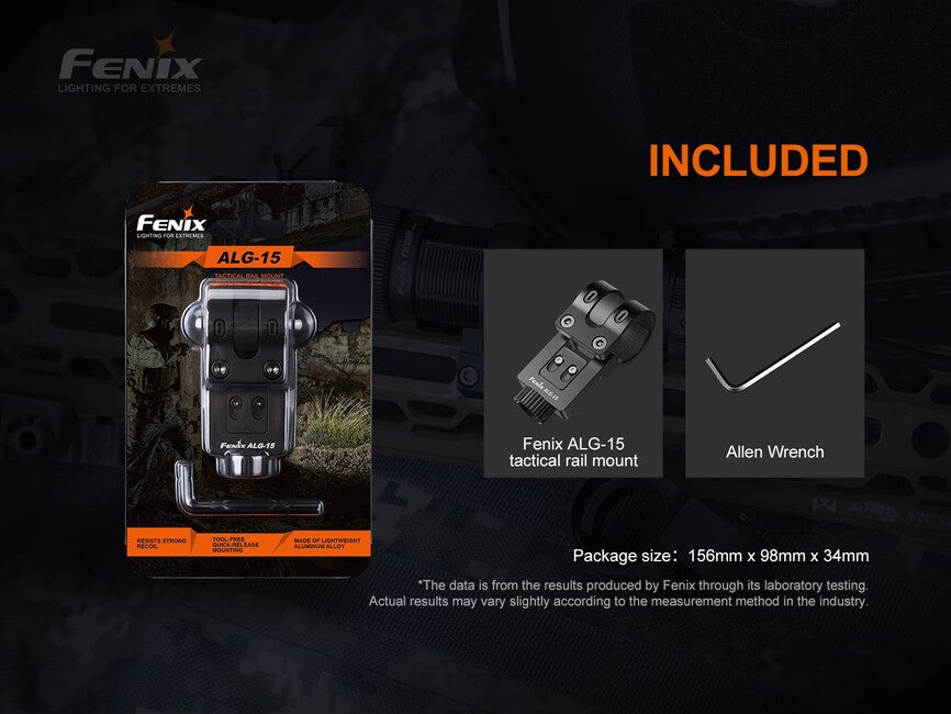 Fenix ALG-15 bočna montaža svjetiljke na šinu oružja