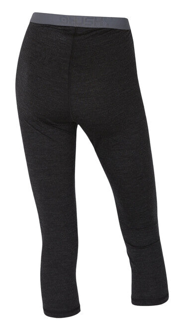 HUSKY Merino termo rublje 3/4 hlače ženske, crne