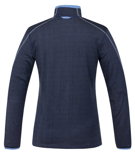 HUSKY Artic Zip pulover ženski na zatvarač, tamnoljubičasti/sv. plavi