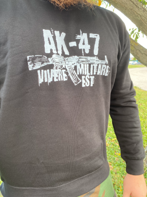 DRAGOWA Seneca AK-47 muški pulover 300 g/m², crni