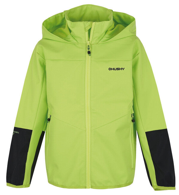 HUSKY Sonny K softshell jakna dječja, jasno zelena