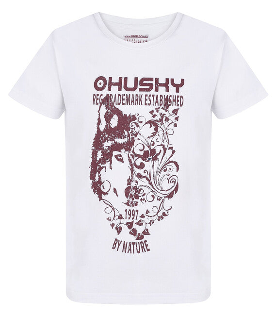 HUSKY Tash K funkcionalna majica dječja, bijela